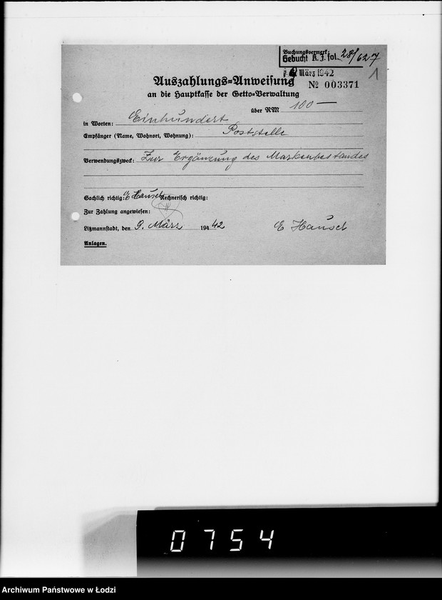 Obraz 5 z jednostki "4. Kassenbelege von nr 627- 846"