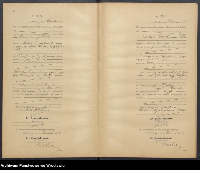 image.from.unit.number "Sterbe-Neben-Register Breslau I 1913 Band 7"