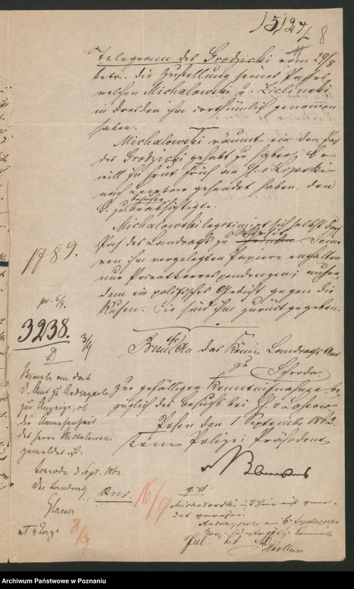 Obraz 15 z jednostki "A. betr. Heinrich von Michałowski /auch Marian und Wladislaus/"