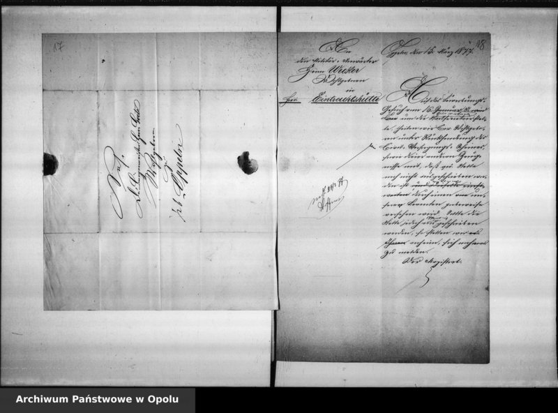 Obraz 15 z jednostki "Acta des Magistrats zu Oppeln betreffend die Wiederbesetzung der durch den Tod des p. Heyne erledigten Stadt - Secretair - Stelle"