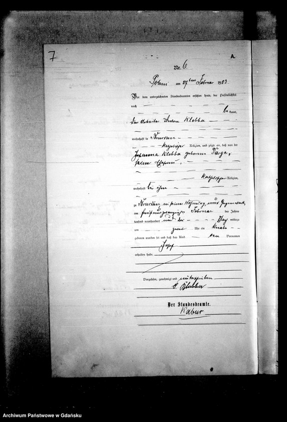 Obraz 11 z jednostki "Księga urodzeń"