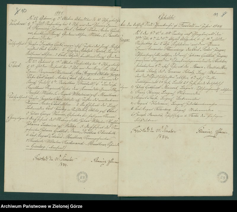 image.from.unit.number "Geboren, Getrauten, Gestorbenen bei der katholische Stadt - Pfarrkirche zu Freistadt"