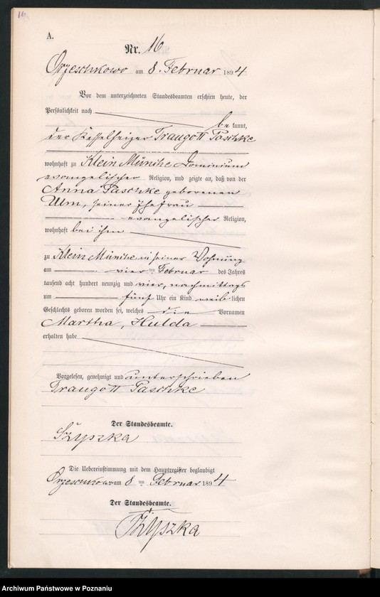 Obraz 19 z jednostki "Księga urodzeń"