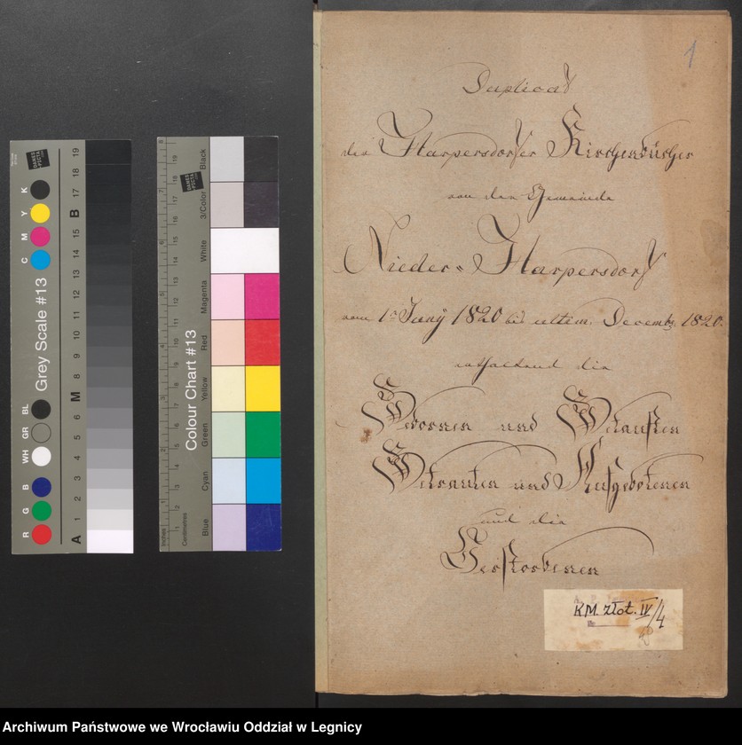 image.from.unit.number "Duplicat der Harpersdorfer Kirchenbücher von der Gemeinde Niederharpersdorf"