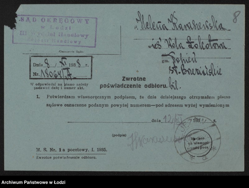 Obraz 10 z jednostki "Helena Karaszewska – młyn wodno-motorowy wieś Wola Łokotowa"