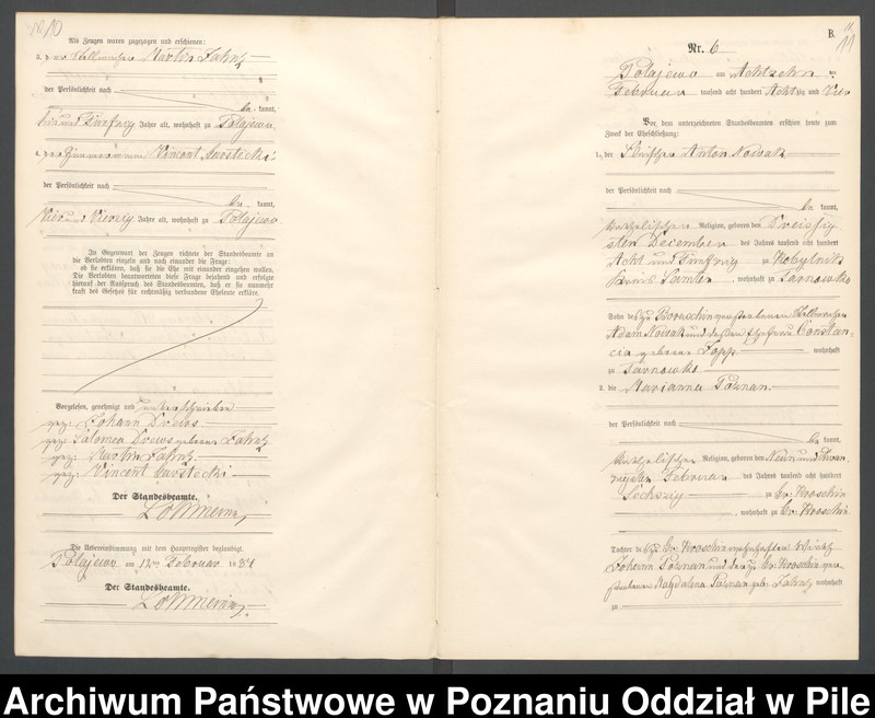 Obraz 8 z jednostki "Księga małżeństw"