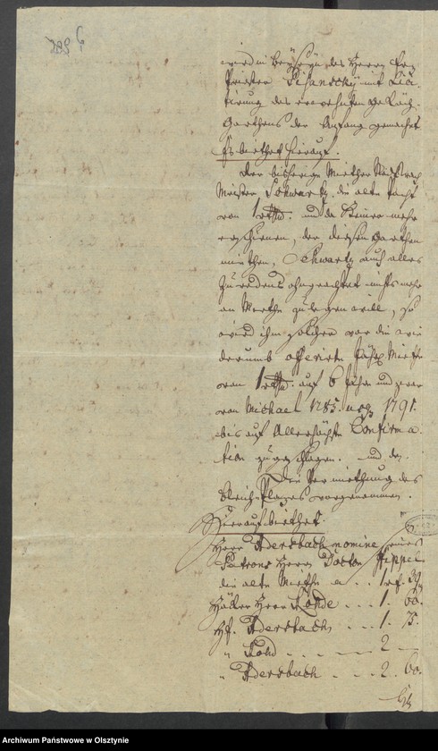 image.from.unit.number "Die Vermiethung des dem Rastenburschen Amts Hospital zugehörigen Bleickplatzes auch des Geköch=Gartens"