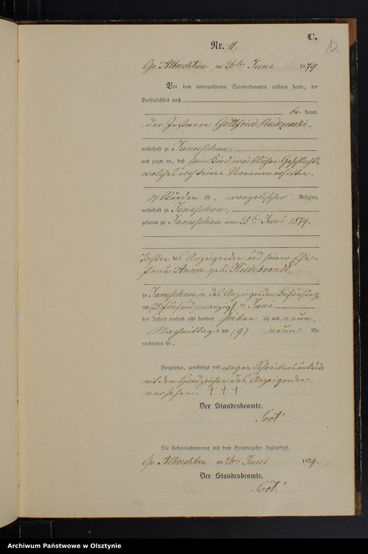 image.from.unit.number "Sterbe-Neben-Register Nr 1 - 21"