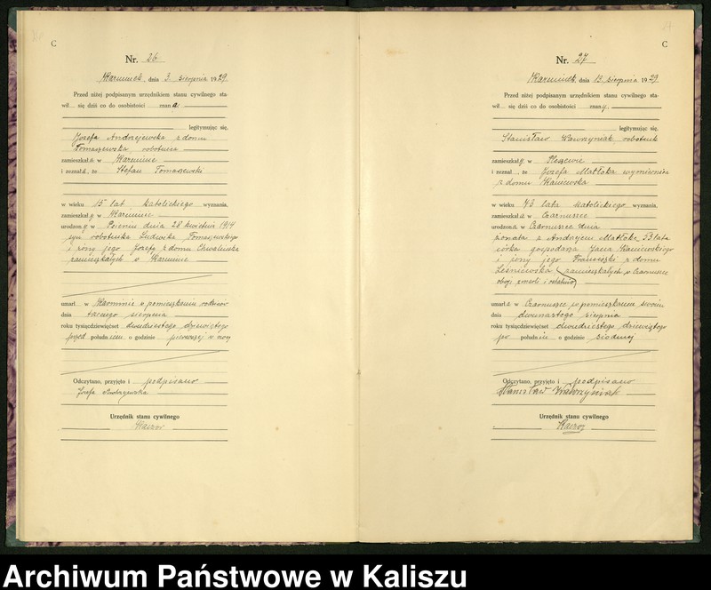 Obraz 16 z jednostki "[Księga zgonów]"