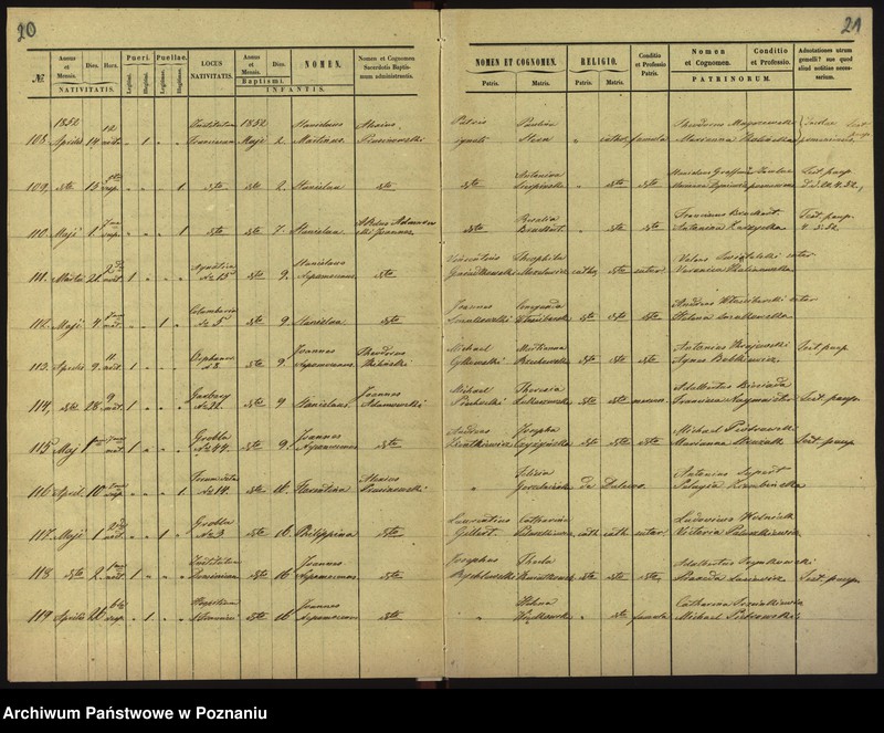 image.from.unit.number "Księga chrztów"