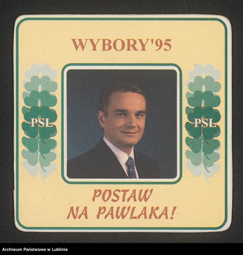 Obraz 10 z kolekcji "Wybory prezydenckie w 1995 r. - materiały wyborcze111"