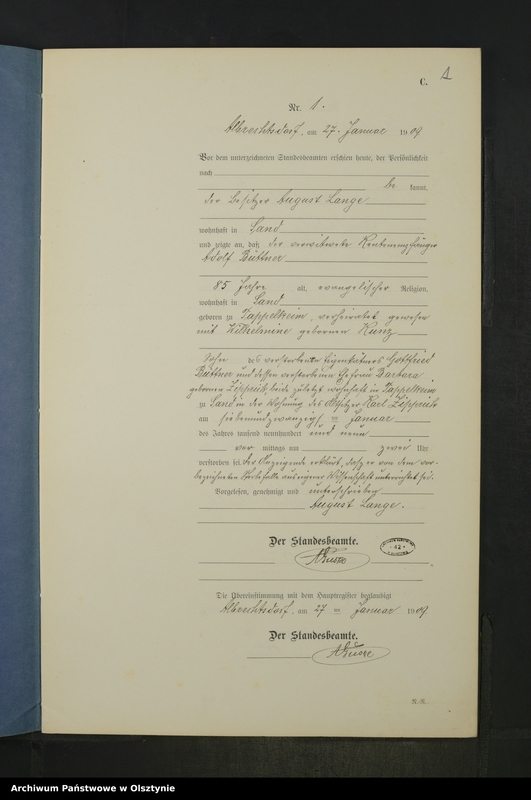 image.from.unit.number "Sterbe-Neben-Register Nr 1 - 23"