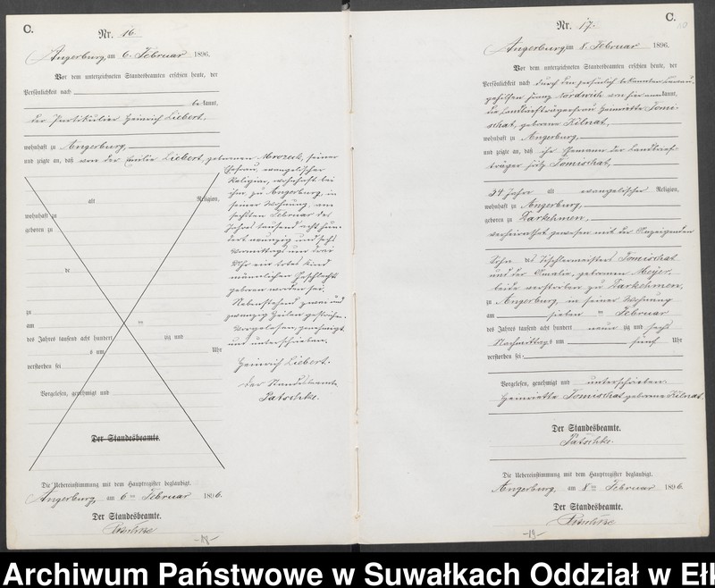 image.from.unit.number "Sterbe-Neben-Register des Preussischen Standes-Amtes Angerburg Kreis Angerburg"