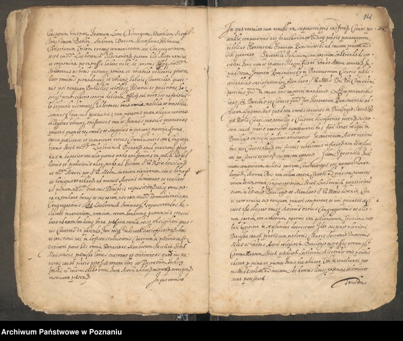 Obraz 17 z jednostki "Protocolon officii consularis Posnaniensis."