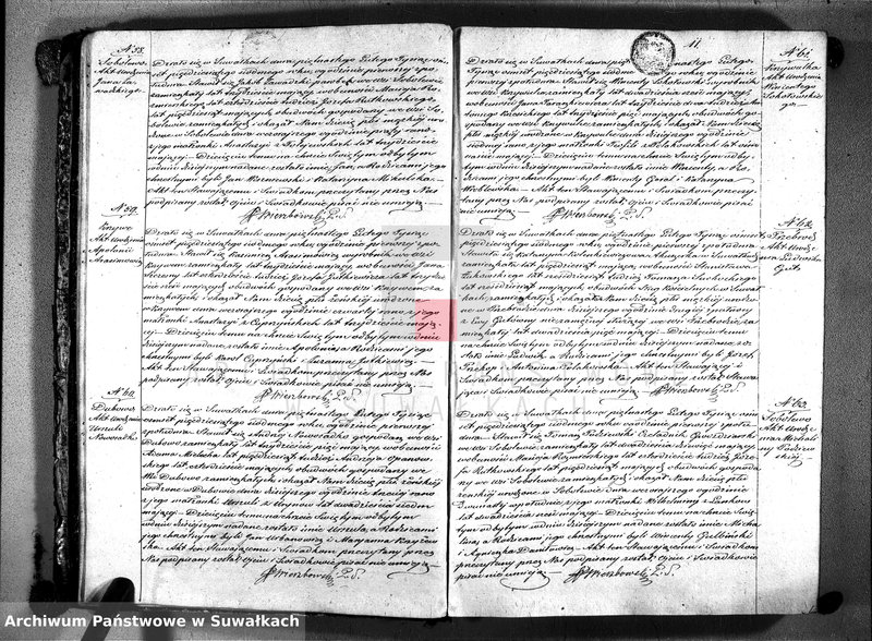 image.from.unit.number "Księga duplikat do zapisywania aktów urodzonych, zaślubionych i zmarłych parafii suwalskiej 1857 rok"