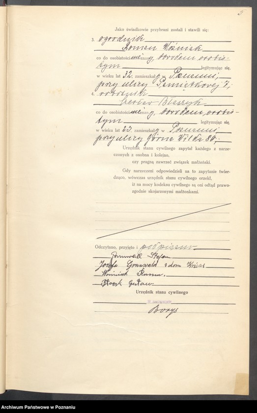 Obraz 6 z jednostki "Księga miejscowa małżeństw tom I [Rejestr główny małżeństw]"