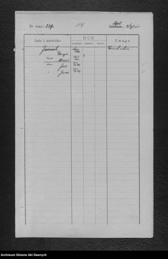 Obraz 17 z jednostki "Parafia: Kołomyja. Dekanat: Kołomyja. Spis imienny parafian pro pago Sopów. [Spis imienny parafian dla wsi Sopów]."