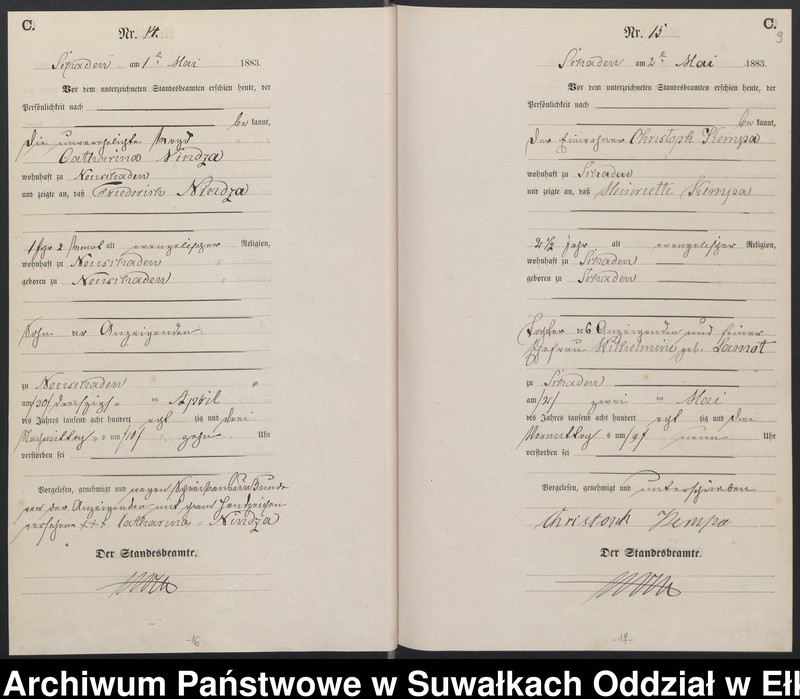 image.from.unit.number "Sterbe-Haupt-Register des Königlich Preussischen Standes-Amtes Schaden Kreis Sensburg"