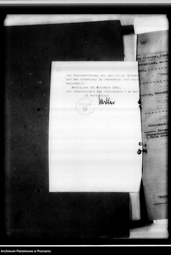 Obraz 16 z jednostki "Sterbeurkunden. Krieg 1939 A - L"