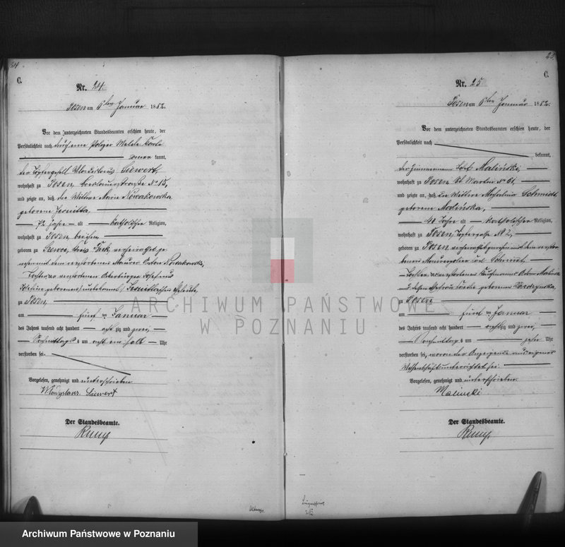 Obraz 14 z jednostki "Księga zgonów t. I"