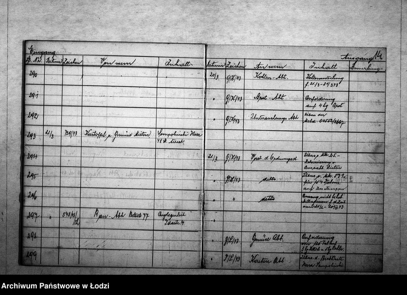 Obraz 18 z jednostki "[Dziennik korespondencji przychodzącej i wychodzącej IV rewiru]"