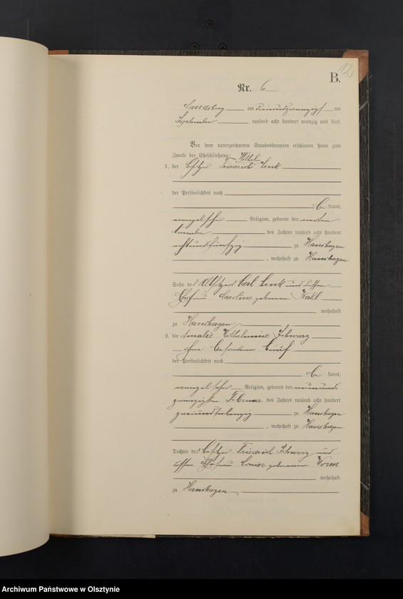 image.from.unit.number "Heiraths-Neben-Register Nr 1 - 15"