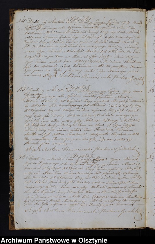 image.from.unit.number "Duplikat Aktów Urodzenia, Zaślubień, Zeyścia za Rok 1851 z Parafij Grzebskiey"