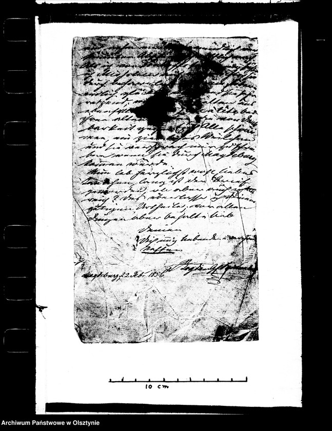 image.from.unit.number "/Fragmente von Briefen von Bogdan, Heinrich u. Der Adelheid Gfen Reichenbach geb. Gfin Schlippenbach, mit Beschriebung ihres Todes, der Adelheid geb. Gerlach- Rohrbeck u. der Marie Gfin Reichenbach geb. v. Holzenbeker an Anna Gfin Lehndorf geb. Hahn u. a. /"