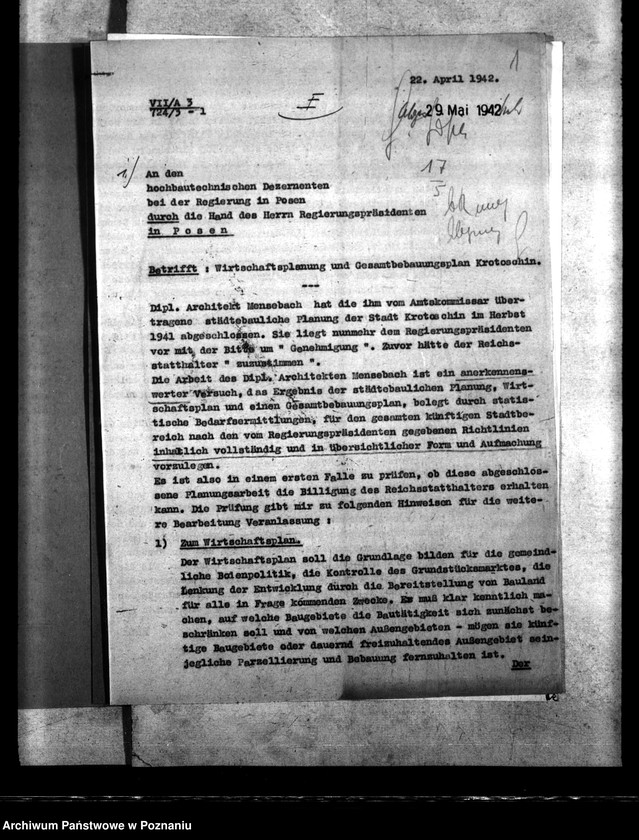 Obraz 5 z jednostki "Wirtschaftsplan Krotoschin"