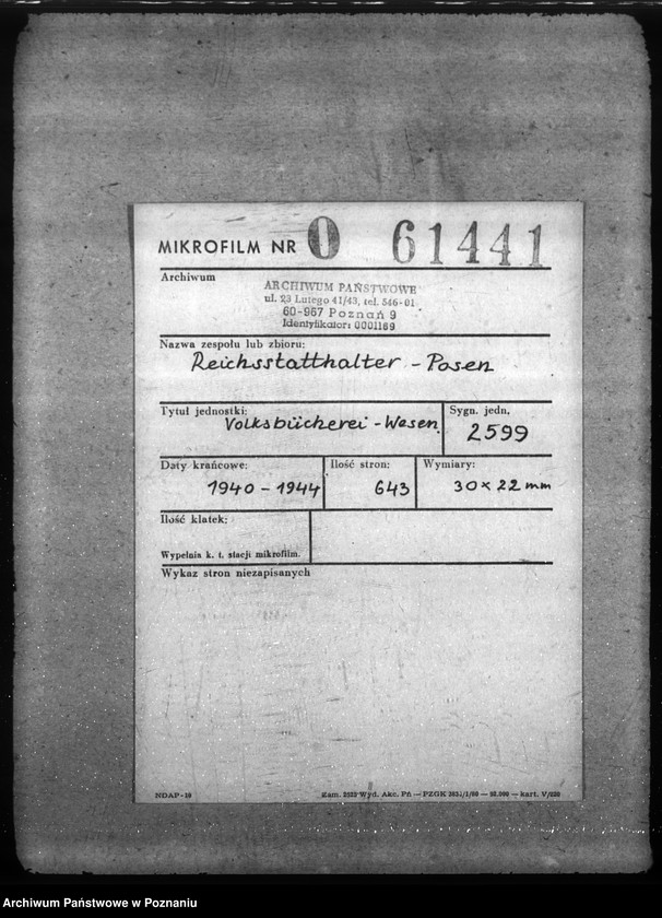 Obraz 2 z jednostki "Volksbücherei"