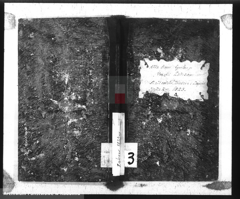 image.from.unit.number "Akta Stanu Cywilnego Parafii Zakrzów Małżeństw, Urodzeń i Zejścia na Rok 1823"