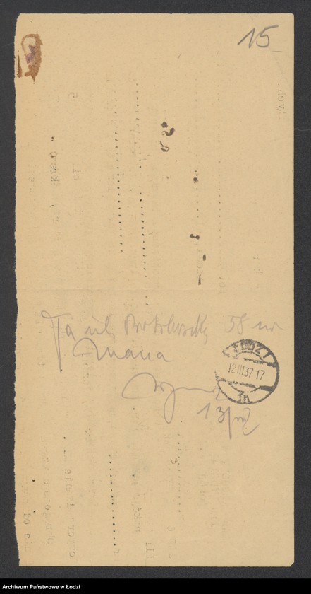 Obraz 17 z jednostki "D. Szmulowicz i M. Goldman – wyrób i sprzedaż towarów bawełnianych"