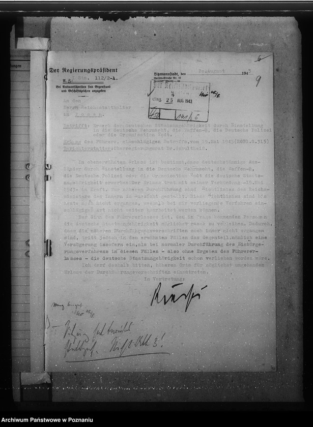 Obraz 13 z jednostki "Zarządzenia w sprawie zmiany kategorii Volksdeutschów, uproszczenia postępowania i informowania w zakresie zmian w sprawach listy narodowej"