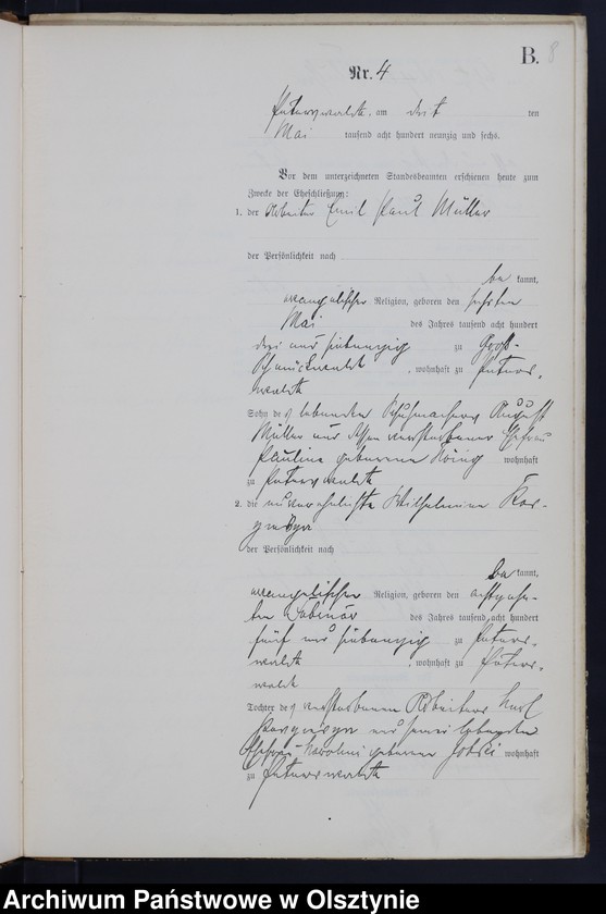 image.from.unit.number "Heiraths-Neben-Register Nr 1 - 20"