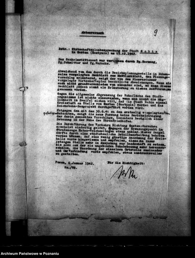 Obraz 13 z jednostki "Bebauungspläne von Dietfurt (Żnin), Gasten, Kutno, Hohensalza (Inowrocław), Mogilno, Konin, Warthbrücken (Koło)"