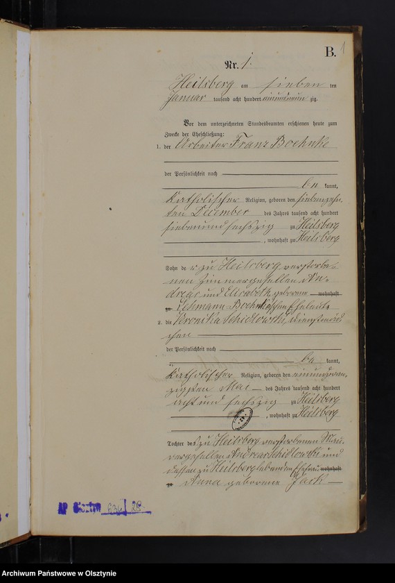 image.from.unit.number "Heiraths-Haupt-Register Nr 1 - 28"