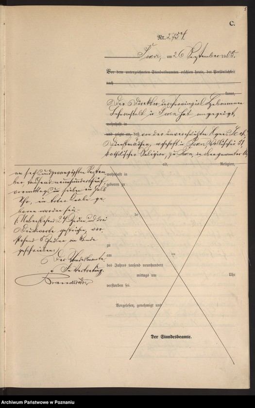 Obraz 7 z jednostki "Księga miejscowa zgonów tom VI"