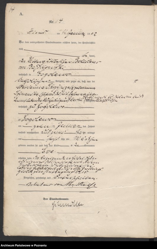 Obraz 17 z jednostki "Geburts-Haupt-Register"