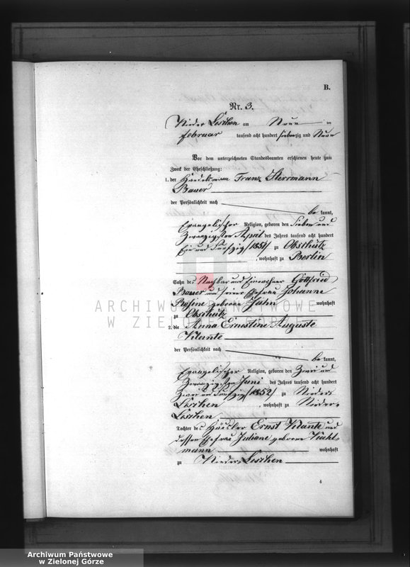 Obraz 8 z jednostki "Heirats-Neben-Register"
