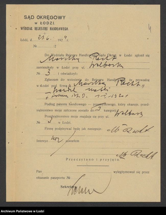 Obraz 6 z jednostki "Mordka Recht – sprzedaż starych mebli"