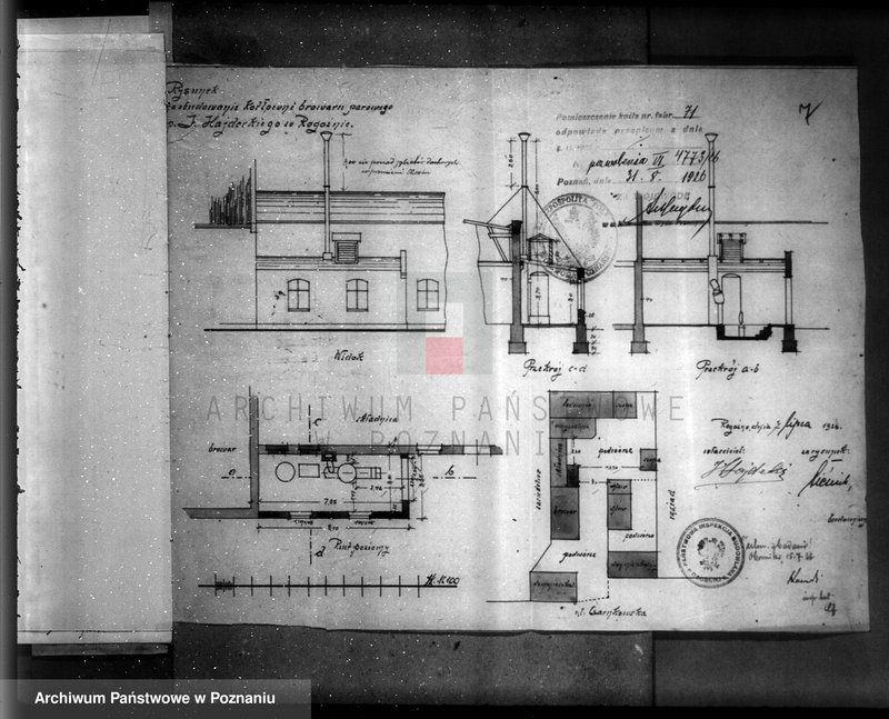 Obraz 13 z jednostki "Browar w Rogoźnie pow. obornicki, własność. J. Hajdecki nr woj. kotła 1093"