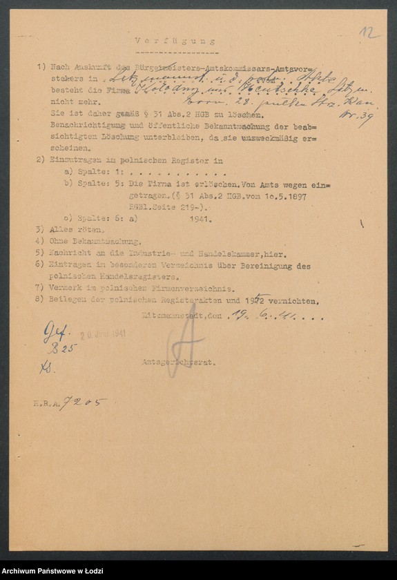 Obraz 14 z jednostki "Kołodny i Hentschke – handel drzewem i węglem"