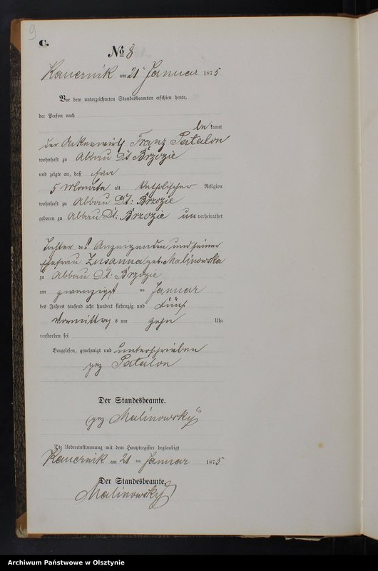 image.from.unit.number "Sterbe-Neben-Register Tom I,Nr 1 - 62"