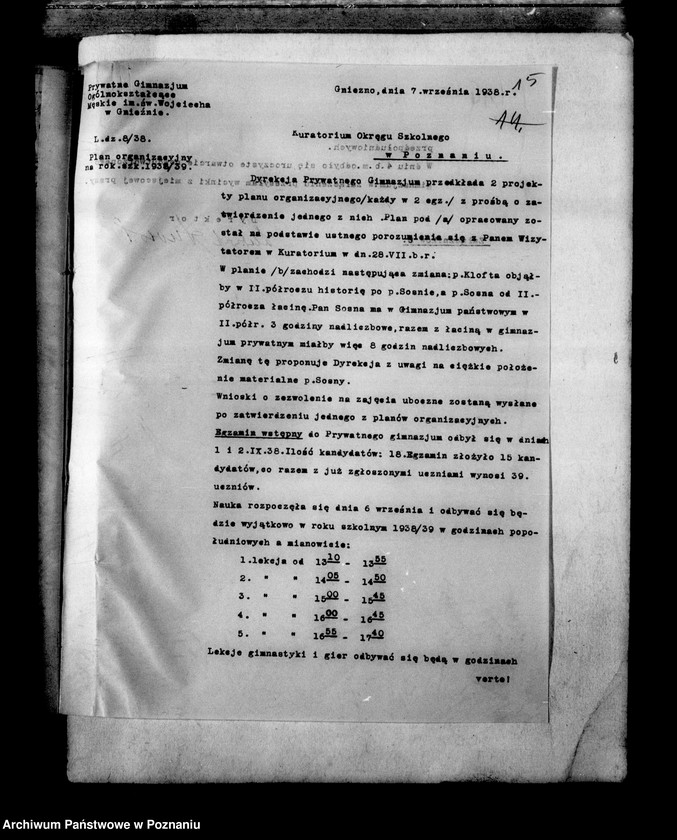 Obraz 18 z jednostki "Prywatne Gimnazjum Męskie imienia św. Wojciecha- Gniezno- sprawozdania z wizytacji"