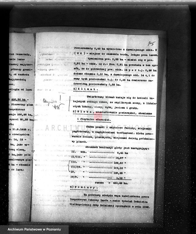 image.from.unit.number "/Szczegółowy plan zalesień i cięć lasu dla majętności Rudki powiat szamotulski 1929-1939"