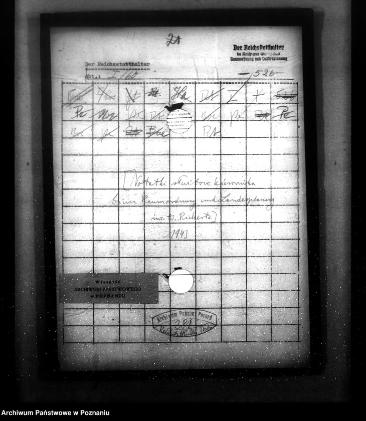 Obraz 4 z jednostki "Notatki służbowe kierownika biura Raumordnung und Landesplanung, inżynier W. Richerta"