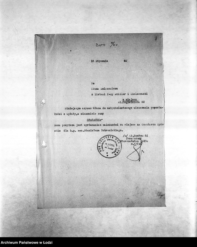 Obraz 6 z jednostki "Cmentarz [Koszty pogrzebów, adresy zmarłych]"