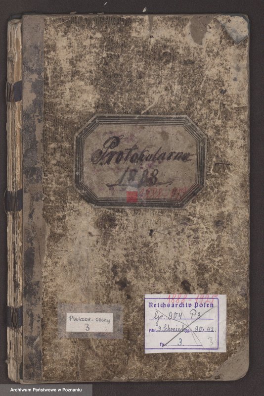 Obraz z jednostki "[Protokoły walnych i zwyczajnych posiedzeń cechu kowalskiego w Pleszewie]"