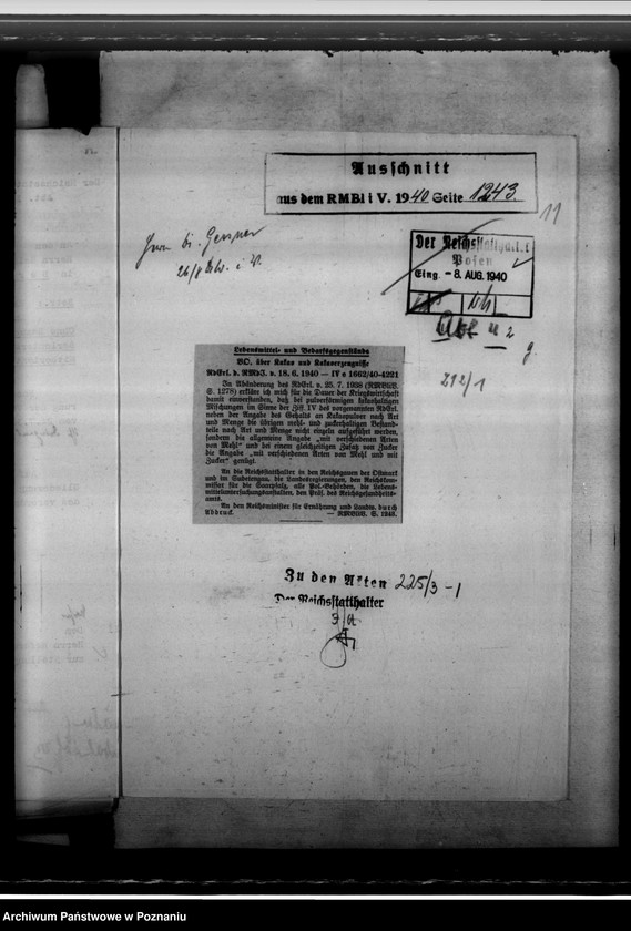 Obraz 15 z jednostki "Lebensmittelgestzgebung. Gewerbeaufsicht. Seuchengefahr bei Verarbeitung russischer Lumpen."