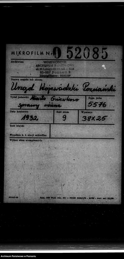 Obraz 2 z jednostki "Miasto Gniewkowo sprawy różne"